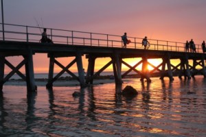 jetty sunset
