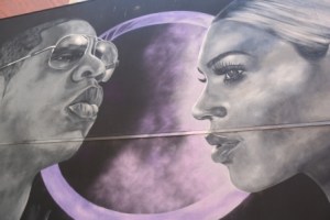 Beyonce & Jay Z mural