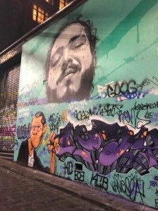 Post Malone in Hosier Lane