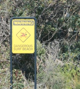 dangerous surf beach