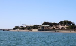 Coorong fishing shacks